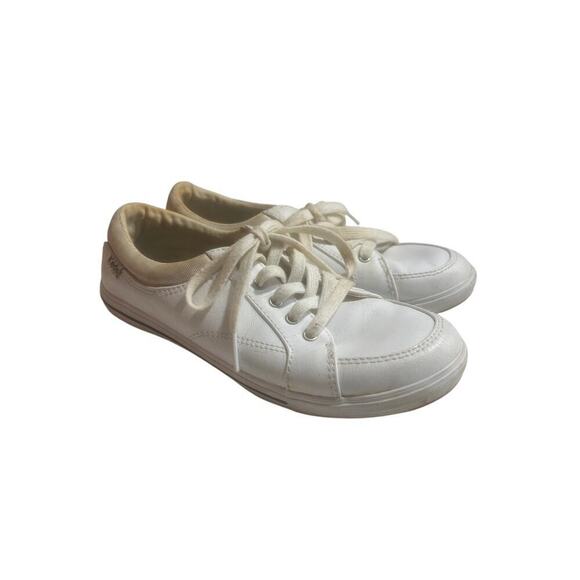 KEDS vintage y2k white leather sneakers womens 5.5 - Picture 3 of 5
